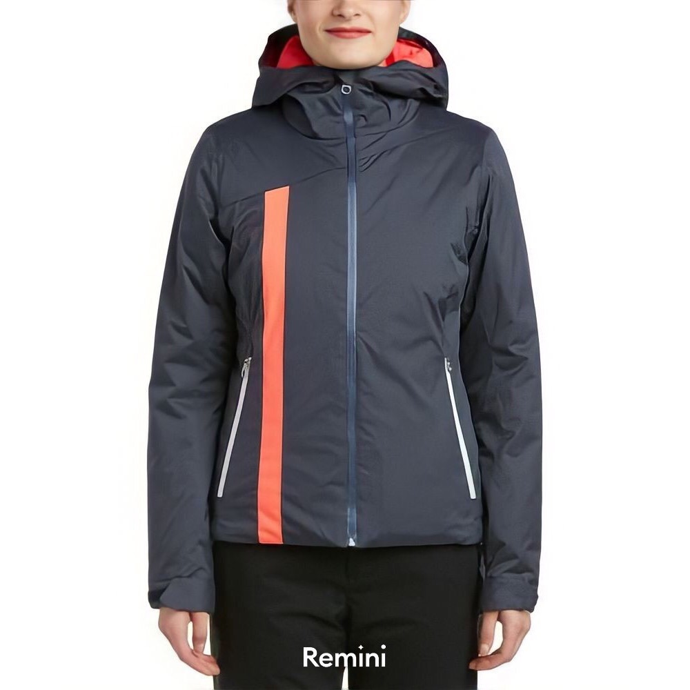 Spyder MYX Ski Jacket Charcoal Grey Pink Winter Jacket US 2
